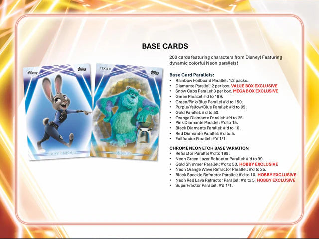 2026 Topps Disney NEON Blaster