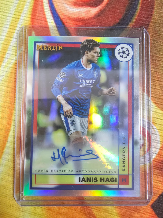 Cartonas 2022-23 Topps Merlin Ianis Hagi Base Auto