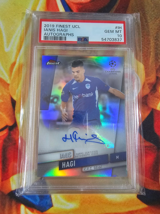 Cartonas 2019-20 Topps Finest Ianis Hagi Base Auto PSA 10