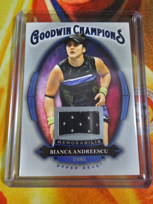 Cartonas 2020 Upper Deck Goddwin Champions Bianca Andreescu Patch