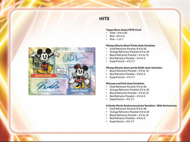 2026 Topps Disney NEON Blaster