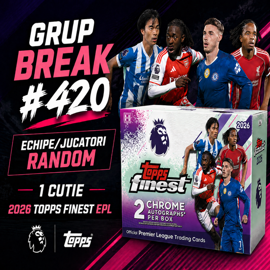 Grup Break #420 - Echipe/Jucatori Random 1 Cutie 2026 Topps Finest EPL