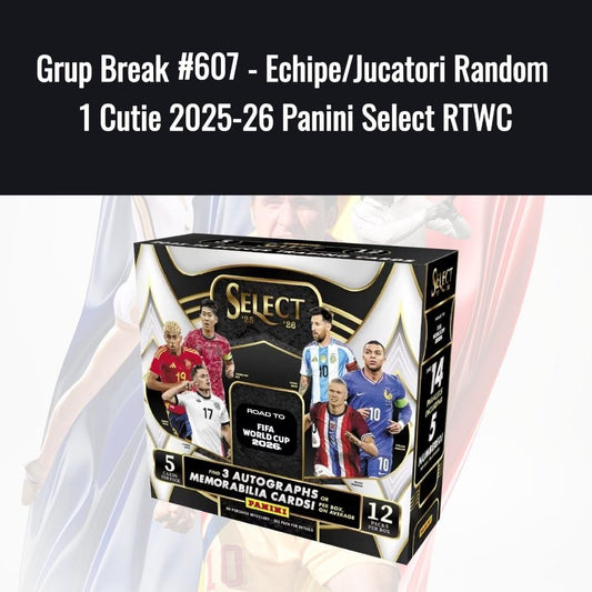 Grup Break #607 - Echipe/Jucatori Random 1 Cutie 2025-26 Panini Select RTWC