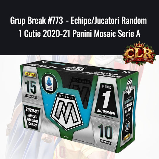 Grup Break #773 - Echipe/Jucatori Random 1 Cutie 2020-21 Panini Mosaic Serie A