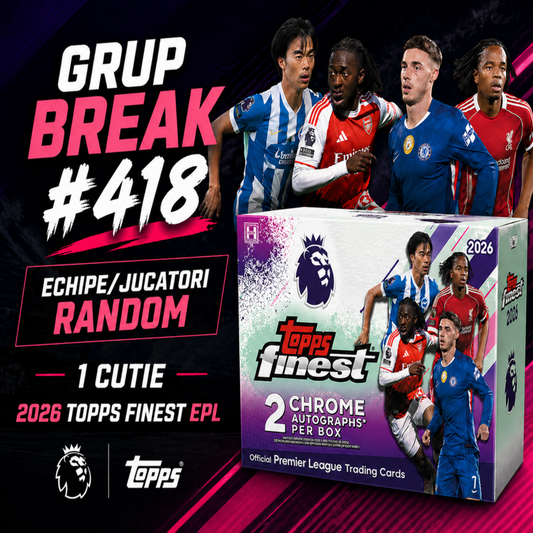Grup Break #418 - Echipe/Jucatori Random 1 Cutie 2026 Topps Finest EPL